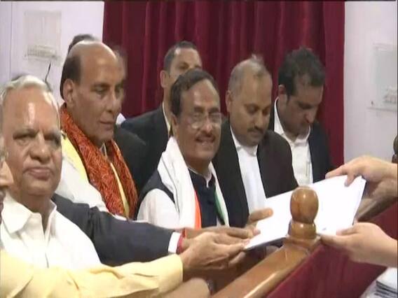 Rajnath Singh files nomination from Lucknow