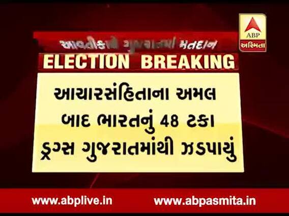 ગુજરાતમાં આચારસંહિતા ભંગ પછી 524 કરોડનું ડ્રગ્સ ઝડપાયું, જુઓ વીડિયો