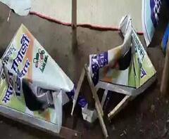 বীরভূমের সিউড়িতে ভোট-পরবর্তী হিংসা, তৃণমূলের নির্বাচনী কার্যালয়ে ভাঙচুরের অভিযোগ বিজেপির বিরুদ্ধে