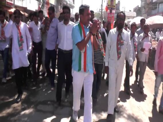 અમરેલીમાં પરેશ ધાનાણીએ કરી પદયાત્રા, લોકોએ ફૂલહારથી કર્યું સ્વાગત, જુઓ વીડિયો