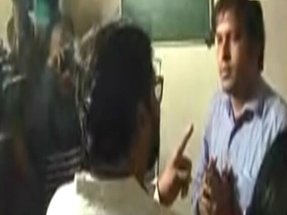 Babul Supriyo talks rudely to presiding officer at polling booth