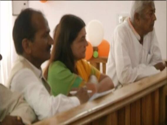 Maneka Gandhi files nomination from Sultanpur