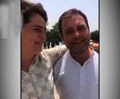 প্রচারের মাঝেই খুনসুটি রাহুল-প্রিয়ঙ্কার, রাহুল জানান, তিনি ছোট বিমান ব্যবহার করলেও বোন প্রিয়ঙ্কা চড়েন বড় বিমানে