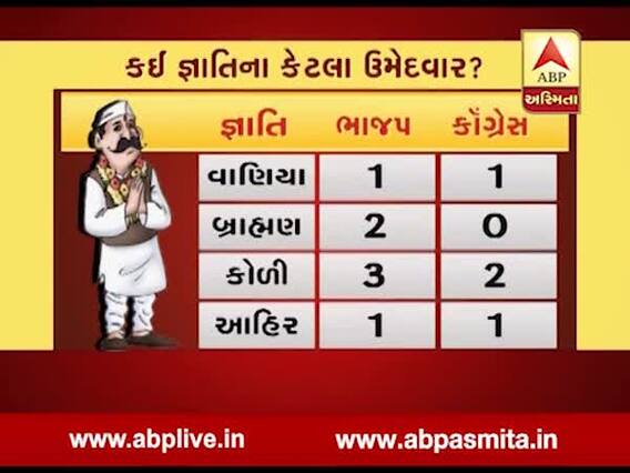 ગુજરાતમાં લોકસભાની બેઠકો પર કઈ જ્ઞાતિના કેટલા ઉમેદવાર? જુઓ વીડિયો
