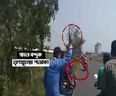 বীরভূমের সাঁইথিয়ায় তৃণমূল প্রার্থী শতাব্দী রায়ের সমর্থনে আগ্নেয়াস্ত্র নিয়ে মিছিল, গ্রেফতার মূল অভিযুক্ত, উদ্ধার আগ্নেয়াস্ত্র