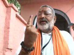 Giriraj Singh casts vote, says 200 percent assured of win