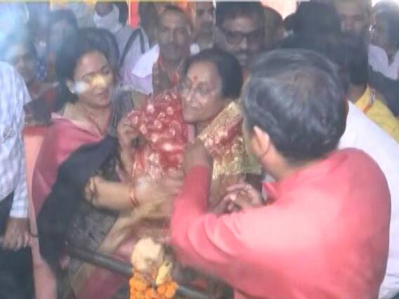 Rita Bahuguna starts off election campaign with offering prayers in Prayagraj
