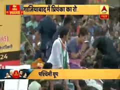 गाजियाबाद: कांग्रेस उम्मीदवार के समर्थन में प्रियंका गांधी ने किया रोड शो