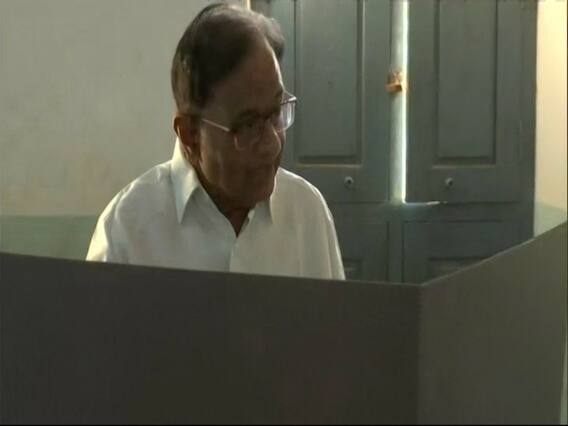 Lok Sabha Elections: P Chidambaram casts his vote