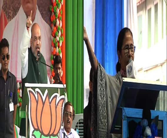 বাংলায় কোনওদিনও এনআরসি লাগু হতে দেব না, দাবি মমতার, ক্ষমতায় এলে দেশজুড়ে এনআরসি, পাল্টা অমিত