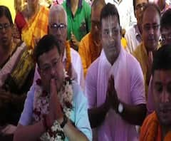 রামনবমীতে মিছিল কলকাতা উত্তরের বিজেপি প্রার্থী রাহুল সিনহার, মেচেদায় তৃণমূলের অনুষ্ঠানে তমলুকের সাংসদ দিব্যেন্দু অধিকারী