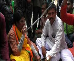 বিক্ষোভের মুখে ঘাটালের বিজেপি প্রার্থী ভারতী ঘোষ