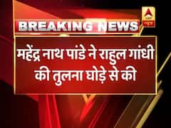 Mahendra Nath Pandey uses derogatory words for Rahul Gandhi