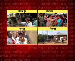 প্রবল রোদ উপেক্ষা করে বাড়ি বাড়ি গিয়ে ভোট প্রচার নেতাদের