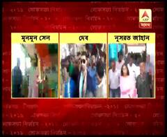 রবিবাসরীয় প্রচারে দেবের রোড শো, ছোট ছোট জনসভা মুনমুনের, কর্মিসভায় নুসরত, দীপার সভায় ভাষণ ছেলে মিছিলের 