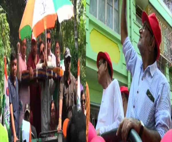 বারুইপুরের শিখরবালি এলাকায় প্রচার মিমির, মহম্মদ সেলিমকে নিয়ে নেতাজিনগর এলাকায় প্রচারে বিকাশরঞ্জন Lok Sabha Election 2019 - Mimi Chakraborty and Bikashranjan Bhattacharya campaigning on Wednesday বারুইপুরের শিখরবালি এলাকায় প্রচার মিমির, মহম্মদ সেলিমকে নিয়ে নেতাজিনগর এলাকায় প্রচারে বিকাশরঞ্জন