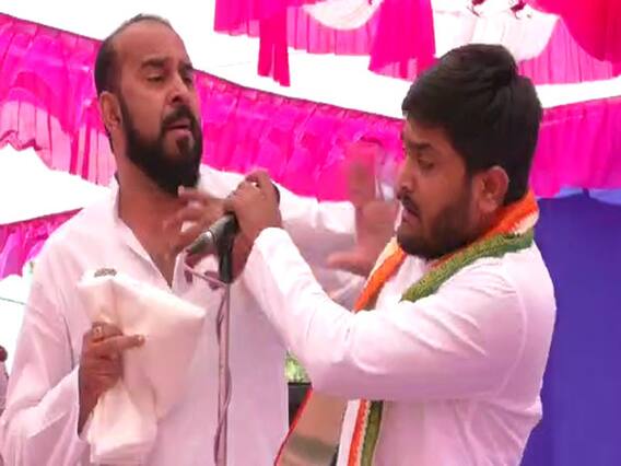 સુરેન્દ્રનગરમાં મંચ પર જ હાર્દિકને કોણ ઠોકી દીધો લાફો? જુઓ વીડિયો