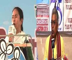 ৪২ আসনেই জিতবে তৃণমূল, মন্তব্য মমতার, বাংলায় ২৩টির বেশিতে জিতবে বিজেপি, পাল্টা দিলীপ