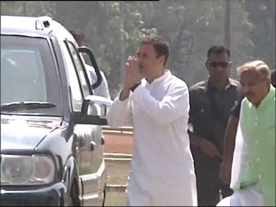 Rahul Gandhi reaches Amethi to hold roadshow, file nomination