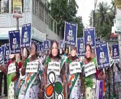 নদিয়ার চাকদায় রাজ্যের ৪২টি কেন্দ্রের দলীয় প্রার্থীদের সমর্থনে যুব তৃণমূল কংগ্রেসের পদযাত্রা