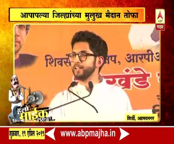VIDEO | युवासेनाप्रमुख आदित्य ठाकरे यांचं गाजलेलं भाषण | हॅलो, माईक टेस्टिंग | एबीपी माझा