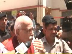 LK Advani casts vote, says 'Jeet hamari hogi'