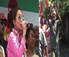 হুডখোলা গাড়িতে প্রচার মিমির, মিছিল বিকাশরঞ্জনের, কোচবিহারে পরেশ অধিকারী, তমলুকে সিদ্ধার্থ নস্কর ও খড়দায় শমীক ভট্টাচার্যের জনসংযোগ