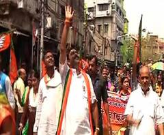 রবিবার সকালে এন্টালিতে হেঁটে প্রচার করলেন কলকাতা উত্তর লোকসভা কেন্দ্রের বিজেপি প্রার্থী রাহুল সিন্হা