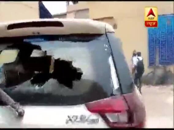 Diamond Harbour BJP candidate Nilanjan Roy's car vandalised
