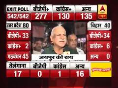 Exit Polls के नतीजों पर जयपुर के लोग बोले- बीजेपी पूरे बहुमत से आएगी