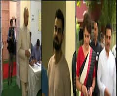 ষষ্ঠ দফায় ভোট দিলেন দেশের প্রথম নাগরিক, ভোট রাহুল-সনিয়া-প্রিয়ঙ্কা-বিরাটেরও 