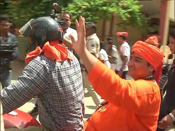 Sadhvi Pragya's bike rally in Bhopal