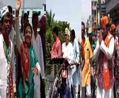 ঘুঁটিয়ারি শরিফে প্রচার প্রতিমা মণ্ডলের, বারুইপুরে অনুপম হাজরা ও উস্তিতে শ্যামাপ্রসাদ হালদারের প্রচার, খেজুড়িতে রোড শো পরিতোষ পট্টনায়কের