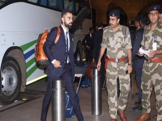 વર્લ્ડકપ રમવા જતી કોહલી એન્ડ કંપનીને ક્રિકેટ ચાહકોએ મુંબઇમાં આપી વિદાય, જુઓ વીડિયો 