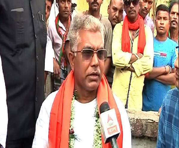 Lok Sabha Election 2019: Kaar Dokhole Delhi: BJP's Dilip Ghosh talks to ABP Ananda কেন্দ্রীয় নেতৃত্বের সঙ্গে আলোচনা করে কলকাতায় বার হবে বিজয় মিছিল, জানালেন দিলীপ ঘোষ