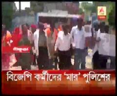 বাঁকুড়ায় বিজেপির কার্যালয়ের সামনে দলীয় কর্মীদের মারধরের অভিযোগ পুলিশের বিরুদ্ধে 