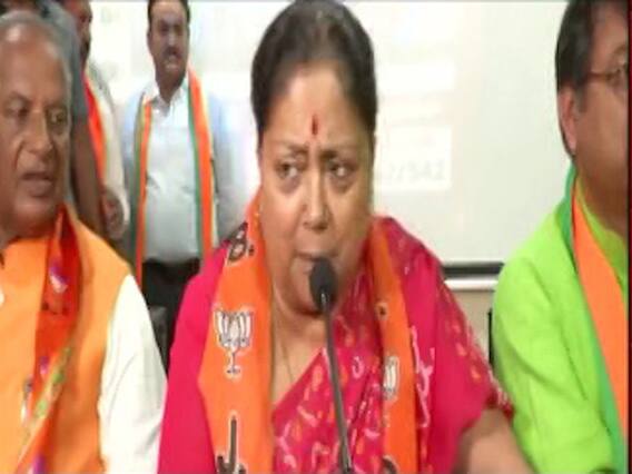 Vasundhara Raje thanks BJP workers, leadership & voters for party's win in Rajasthan