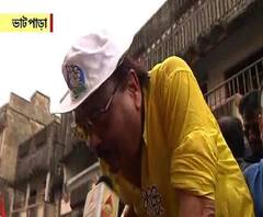 মদন মিত্রর রোড শো-তে মোদির নামে জয়ধ্বনি, উঠল জয় শ্রী রাম স্লোগানও 