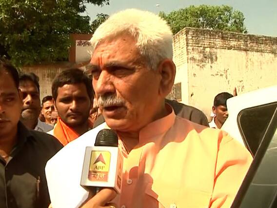 BJP नेता मनोज सिन्हा बोले- ये चुनाव गाजीपुर की जनता लड़ रही है, विकास जातीवाद पर जीतने जा रहा है