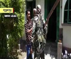 নদিয়ার গয়েশপুরের রবীন্দ্র পল্লীতে বহিরাগতদের তাড়া করল কেন্দ্রীয় বাহিনী