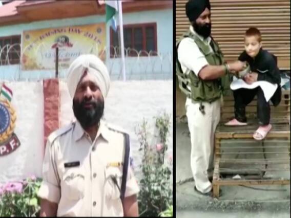 CRPF हवलदार इकबाल सिंह ने पेश की मिसाल, लकवाग्रस्त बच्चे को अपने हाथों से खिलाया खाना, वीडियो वायरल