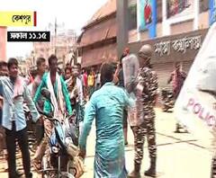 কেশপুরে ভারতী ঘোষকে ঘিরে ধুন্ধুমার, আটক বিজেপি প্রার্থীর গাড়ি, শান্তিপূর্ণ এলাকায় অশান্তি ছড়ানোর চেষ্টা করছে বিজেপি, আক্রমণ ফিরহাদের