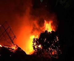 বাজ পড়ে বৈদিক ভিলেজে বিধ্বংসী আগুন, ভস্মীভূত রিসর্টের একাংশ