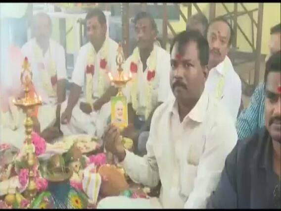 BJP workers perform prayers in Puducherry