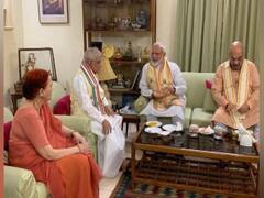 PM Modi, Amit Shah meet LK Advani, Murli Manohar Joshi