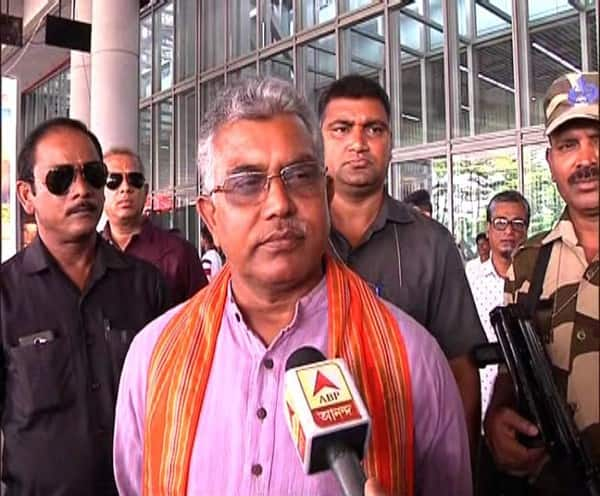 Lok Sabha Election 2019- Mamata and Chandrababu will meet today at Kalighat, Tea Seating, says state BJP president Dilip Ghosh কালীঘাটে চন্দ্রবাবু-মমতা বৈঠক, দিলীপের কটাক্ষ, ‘চা খেয়ে চলে যাবেন, আর কিছু হবে না’