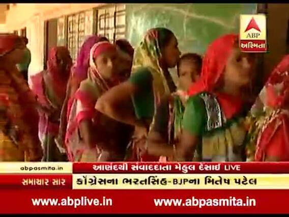 આણંદઃ ધર્મજ બૂથ પર આજે ફેરમતદાન, લાગી લાંબી કતારો, જુઓ વીડિયો