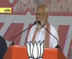 এ রাজ্যে জয় শ্রী রাম, জয় মা কালী, জয় মা দুর্গা বললে জেলে পাঠানোর ভয় দেখানো হচ্ছে, পুরুলিয়ার জনসভায় বক্তব্য মোদির