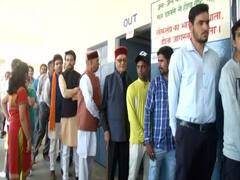 BJP candidate Anurag Thakur casts vote along with family in Hamirpur