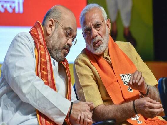 શપથ પહેલા PM મોદી અને અમિત શાહ વચ્ચે થઈ બેઠક, જુઓ વીડિયો